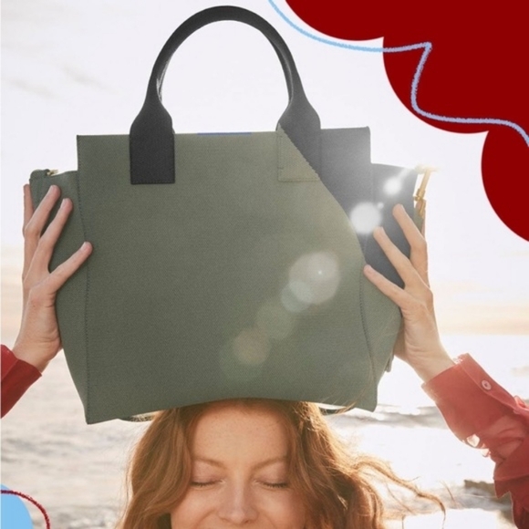 ROTHY'S THE HANDBAG SHOULDER BAG SATCHEL CROSSBODY BAG IN SAGE GREEN - Picture 2 of 10